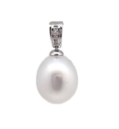 12mmS/S18KWG PD.CTR SET 0.04ct