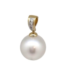 12mmS/S 9KYG PEND.CTR  0.04ct